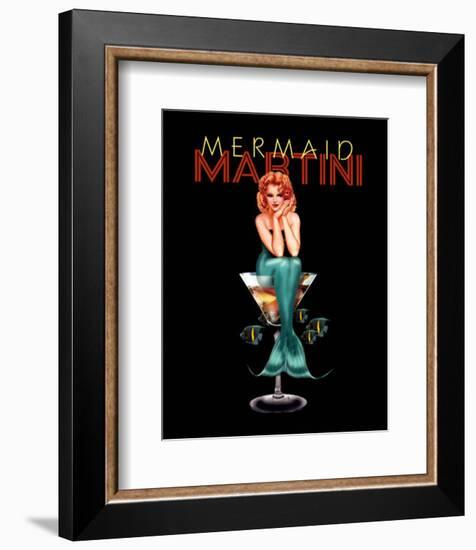 Mermaid Martini-Ralph Burch-Framed Art Print