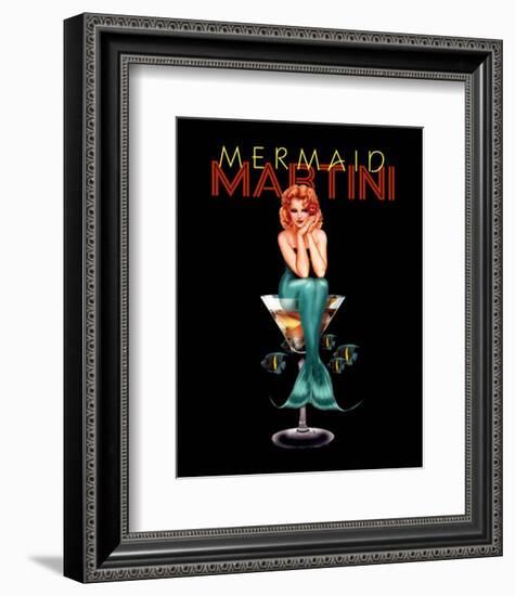 Mermaid Martini-Ralph Burch-Framed Art Print