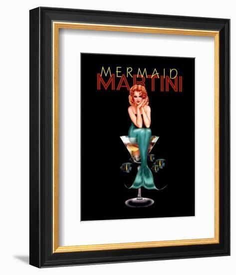 Mermaid Martini-Ralph Burch-Framed Art Print