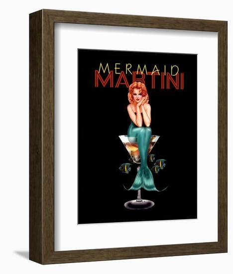 Mermaid Martini-Ralph Burch-Framed Art Print