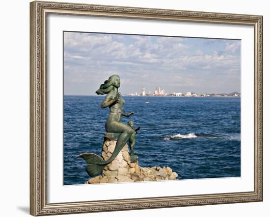 Mermaid Monument at the Glorieta Sanchez Taboada, Mazatlan, Mexico-Charles Sleicher-Framed Photographic Print