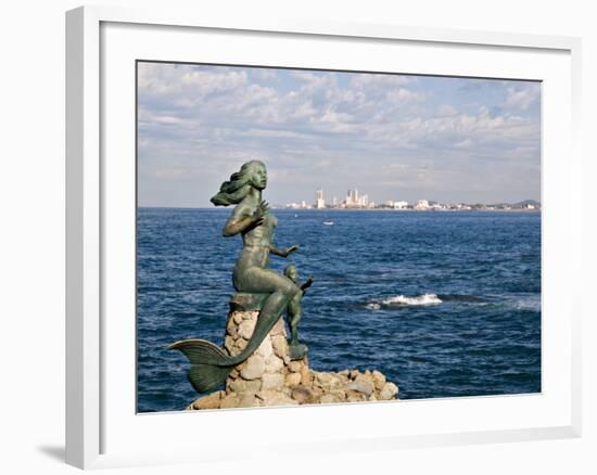 Mermaid Monument at the Glorieta Sanchez Taboada, Mazatlan, Mexico-Charles Sleicher-Framed Photographic Print