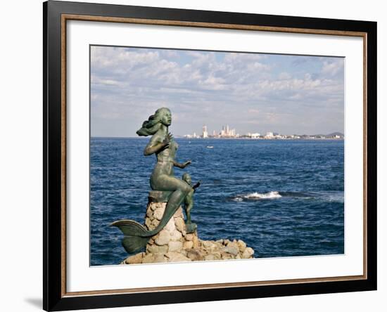 Mermaid Monument at the Glorieta Sanchez Taboada, Mazatlan, Mexico-Charles Sleicher-Framed Photographic Print