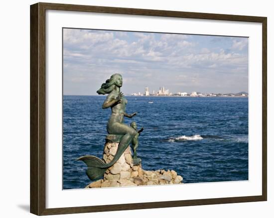 Mermaid Monument at the Glorieta Sanchez Taboada, Mazatlan, Mexico-Charles Sleicher-Framed Photographic Print