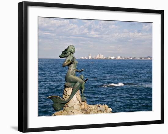 Mermaid Monument at the Glorieta Sanchez Taboada, Mazatlan, Mexico-Charles Sleicher-Framed Photographic Print