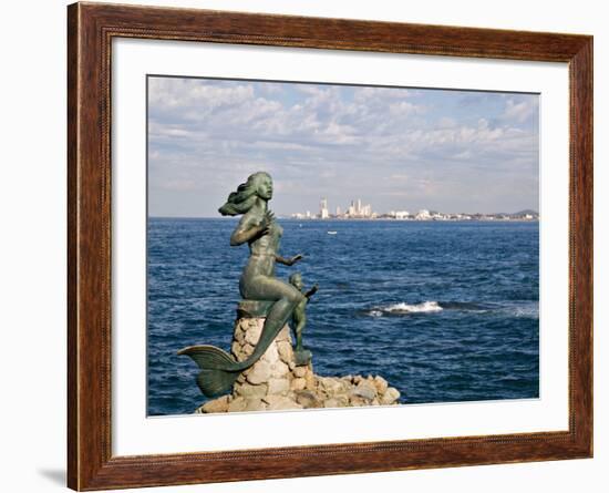 Mermaid Monument at the Glorieta Sanchez Taboada, Mazatlan, Mexico-Charles Sleicher-Framed Photographic Print