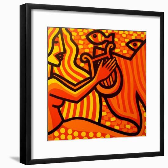 Mermaid Music-John Nolan-Framed Giclee Print