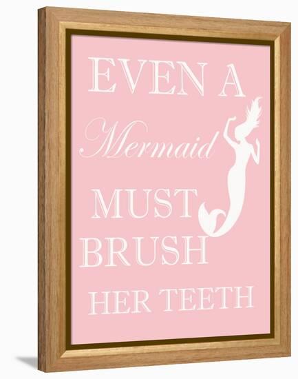 Mermaid Must Brush-Taylor Greene-Framed Stretched Canvas