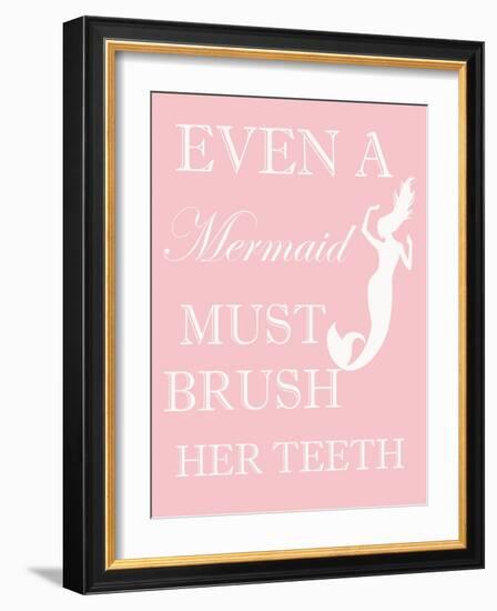 Mermaid Must Brush-Taylor Greene-Framed Art Print