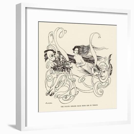 Mermaid, Octopus Rackham-Arthur Rackham-Framed Photographic Print