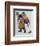 "Mermaid" or "Lobsterman", August 20,1955-Norman Rockwell-Framed Giclee Print