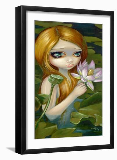 Mermaid Picking Lotus Blossoms-Jasmine Becket-Griffith-Framed Art Print