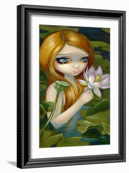 Mermaid Picking Lotus Blossoms-Jasmine Becket-Griffith-Framed Art Print