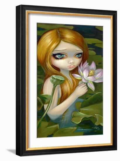 Mermaid Picking Lotus Blossoms-Jasmine Becket-Griffith-Framed Art Print