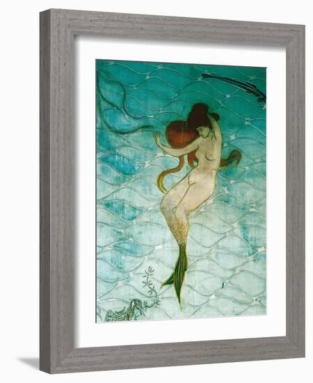 Mermaid's Room of the Spanish Inn in Barcelona, Detail, 1899 (Fresco)-Ramon Casas i Carbo-Framed Giclee Print