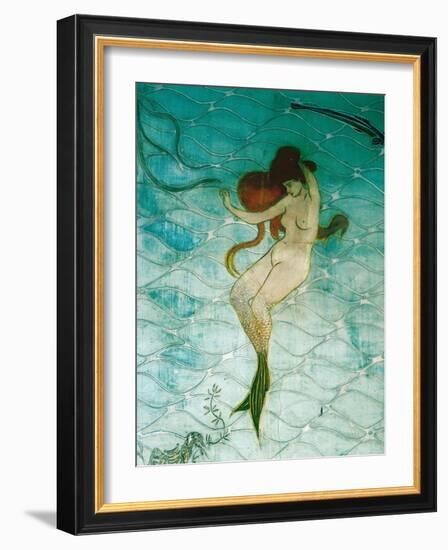 Mermaid's Room of the Spanish Inn in Barcelona, Detail, 1899 (Fresco)-Ramon Casas i Carbo-Framed Giclee Print