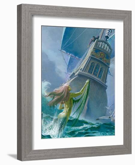 Mermaid Seen by One of Henry Hudson's Crew-Severino Baraldi-Framed Giclee Print