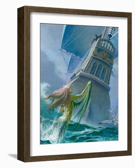 Mermaid Seen by One of Henry Hudson's Crew-Severino Baraldi-Framed Giclee Print