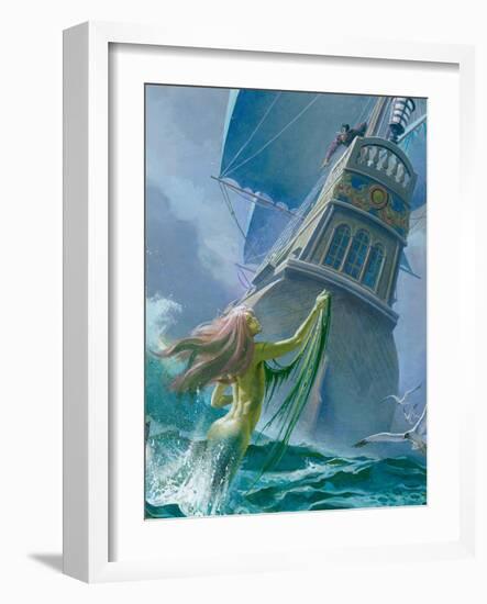 Mermaid Seen by One of Henry Hudson's Crew-Severino Baraldi-Framed Giclee Print