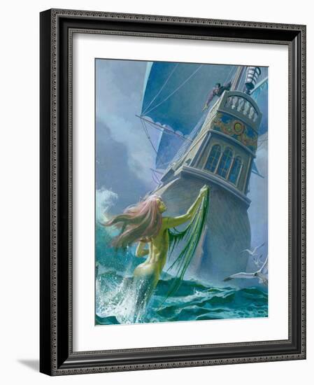 Mermaid Seen by One of Henry Hudson's Crew-Severino Baraldi-Framed Giclee Print