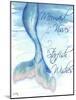 Mermaid Tail I (kisses and wishes)-Elizabeth Medley-Mounted Art Print