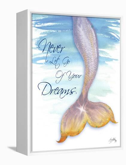 Mermaid Tail II (never let go of dreams)-Elizabeth Medley-Framed Stretched Canvas