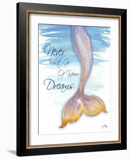 Mermaid Tail II (never let go of dreams)-Elizabeth Medley-Framed Art Print