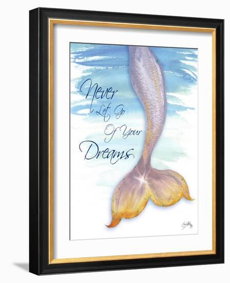 Mermaid Tail II (never let go of dreams)-Elizabeth Medley-Framed Art Print