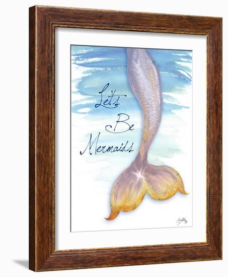 Mermaid Tail II-Elizabeth Medley-Framed Art Print