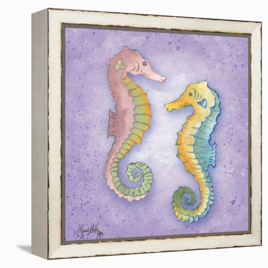 Mermaid Treasure III-Elizabeth Medley-Framed Stretched Canvas