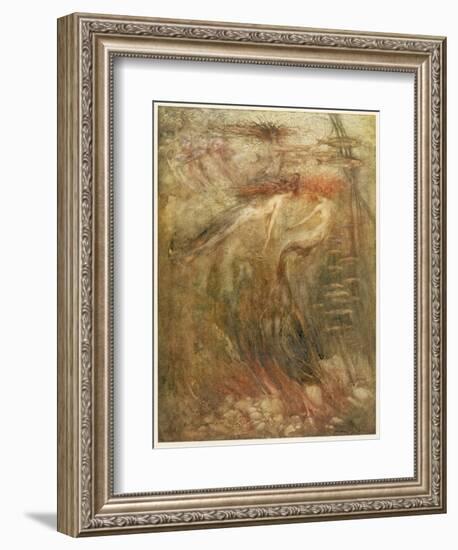 Mermaid-Arthur Rackham-Framed Premium Photographic Print