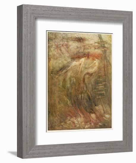 Mermaid-Arthur Rackham-Framed Premium Photographic Print