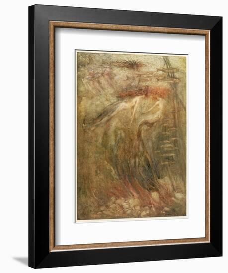 Mermaid-Arthur Rackham-Framed Premium Photographic Print