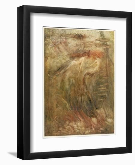 Mermaid-Arthur Rackham-Framed Premium Photographic Print