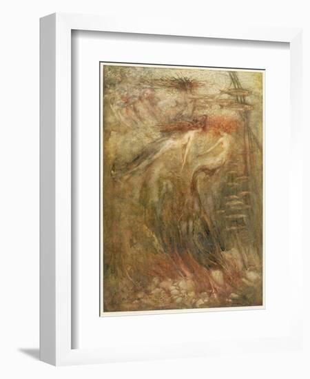 Mermaid-Arthur Rackham-Framed Premium Photographic Print