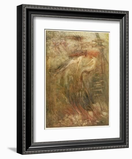 Mermaid-Arthur Rackham-Framed Premium Photographic Print