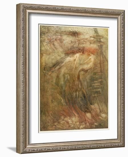 Mermaid-Arthur Rackham-Framed Photographic Print