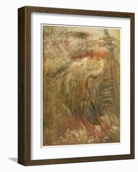 Mermaid-Arthur Rackham-Framed Photographic Print