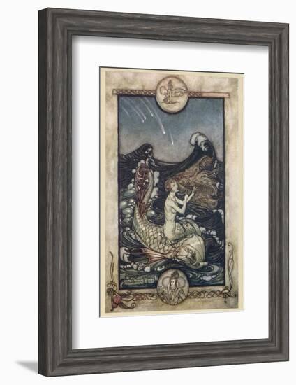 Mermaid-Arthur Rackham-Framed Photographic Print