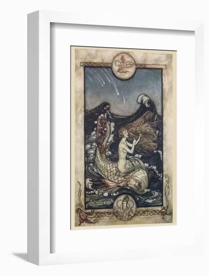 Mermaid-Arthur Rackham-Framed Photographic Print