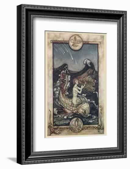 Mermaid-Arthur Rackham-Framed Photographic Print