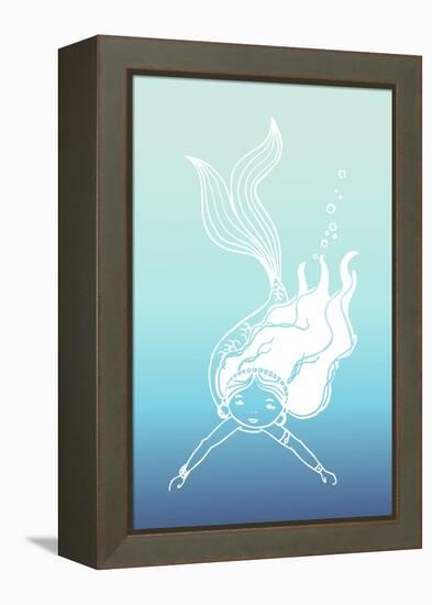 Mermaid-null-Framed Premier Image Canvas