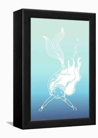 Mermaid-null-Framed Premier Image Canvas