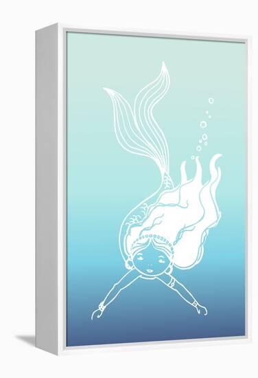 Mermaid-null-Framed Premier Image Canvas