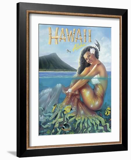 Mermaid-Scott Westmoreland-Framed Art Print