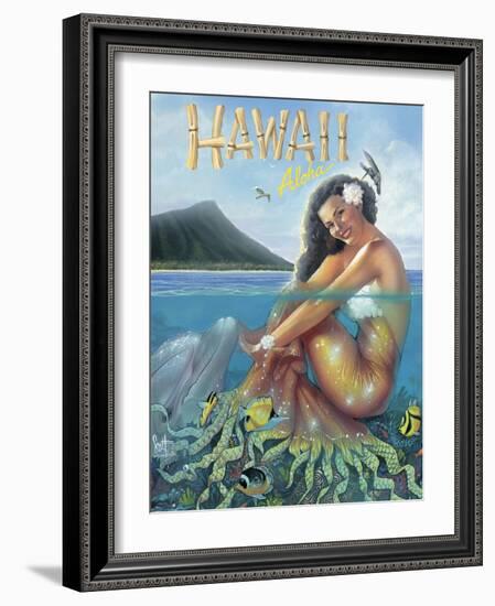 Mermaid-Scott Westmoreland-Framed Art Print