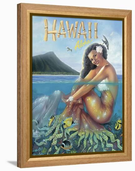 Mermaid-Scott Westmoreland-Framed Stretched Canvas