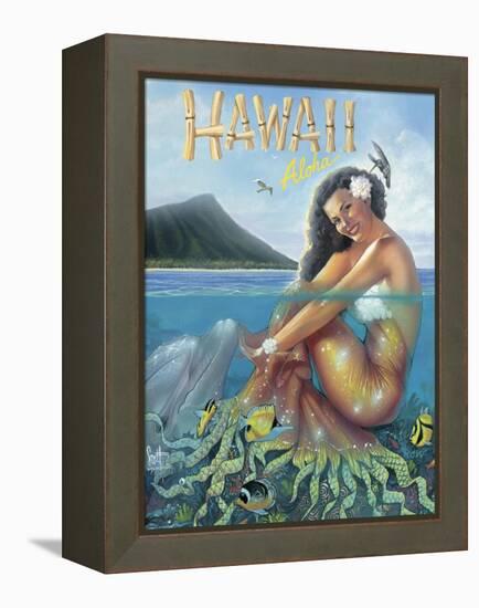 Mermaid-Scott Westmoreland-Framed Stretched Canvas