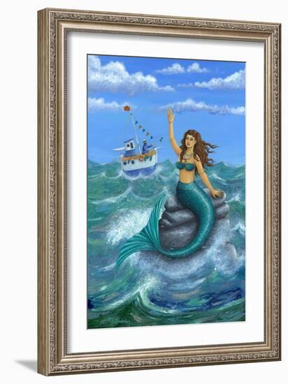 Mermaid-Peter Adderley-Framed Art Print