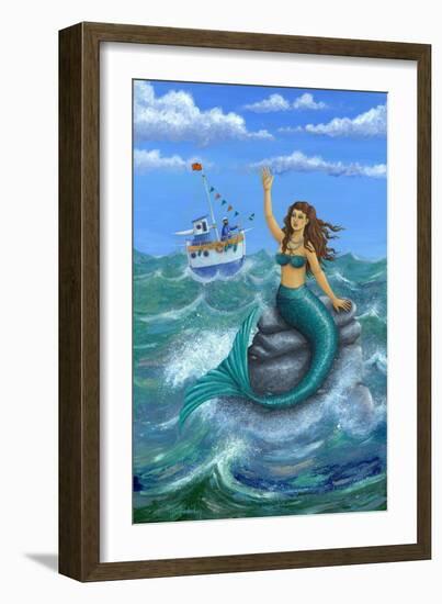 Mermaid-Peter Adderley-Framed Art Print